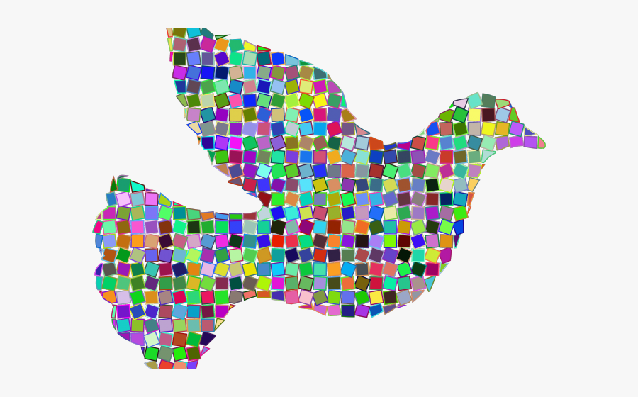 Mosaic Heart Clipart, Transparent Clipart