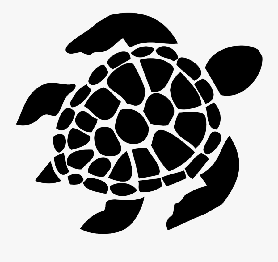 Decal Bumper Sticker Turtle Car - Black And White Turtle Clipart, Transparent Clipart