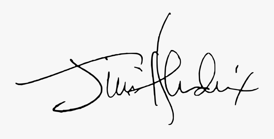 Jimi Hendrix Unterschrift, Transparent Clipart