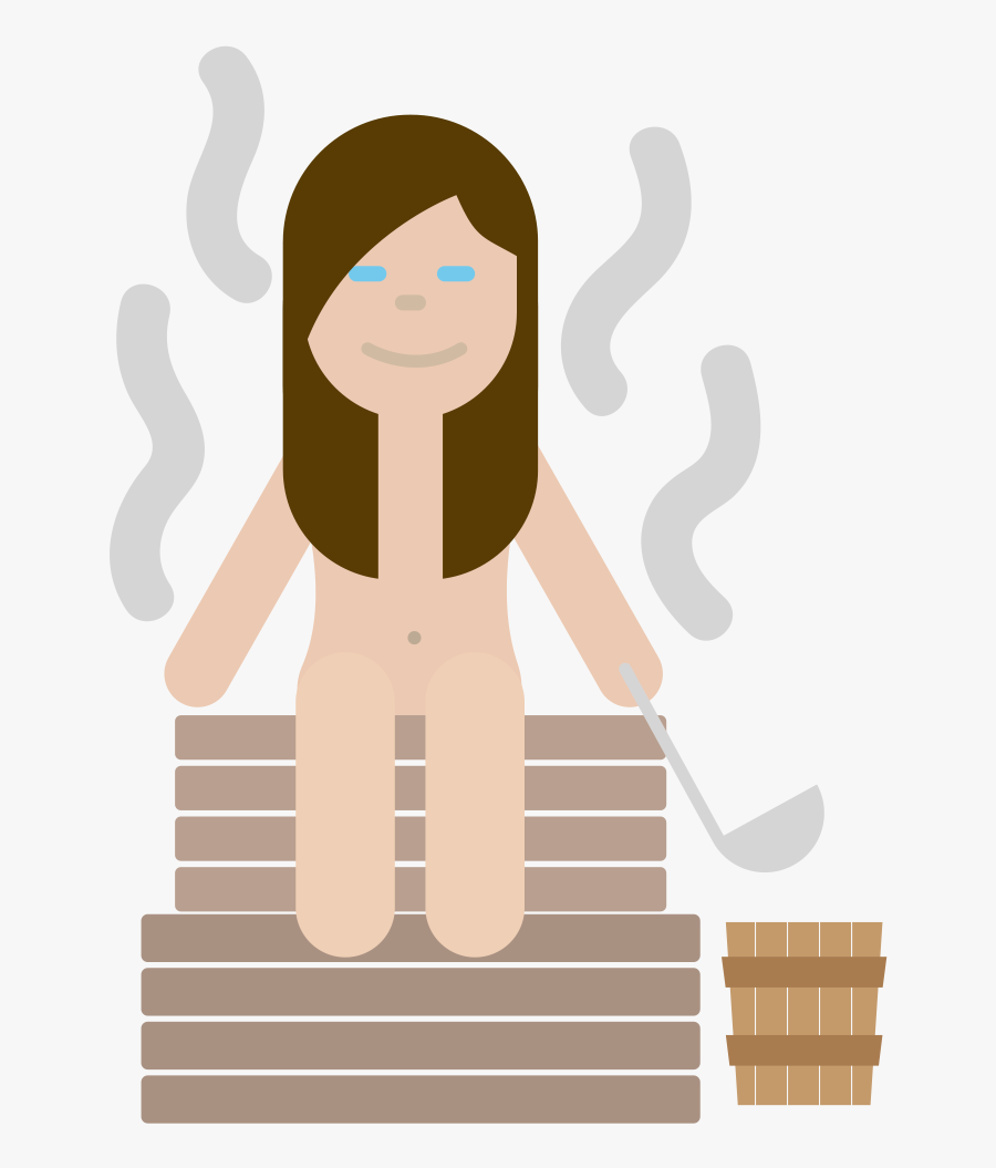 Transparent Girl Emoji Png - Sauna Emoji, Transparent Clipart