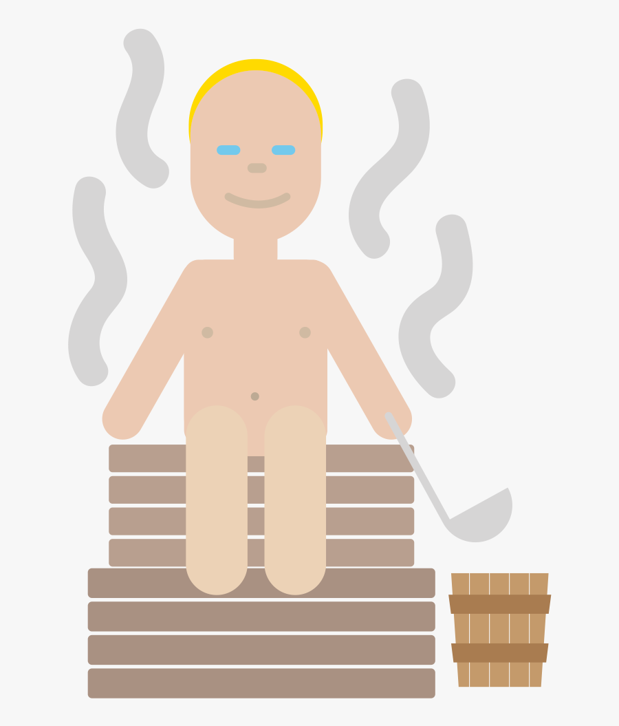 Sauna Emoji, Transparent Clipart
