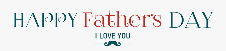 Clip Art Fathers Day Banner - Calligraphy, Transparent Clipart