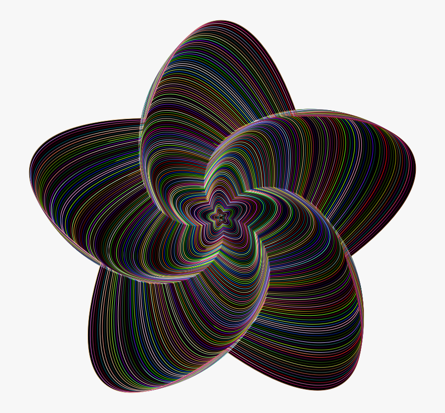 Cute Star Line Art Chromatic - Illustration, Transparent Clipart