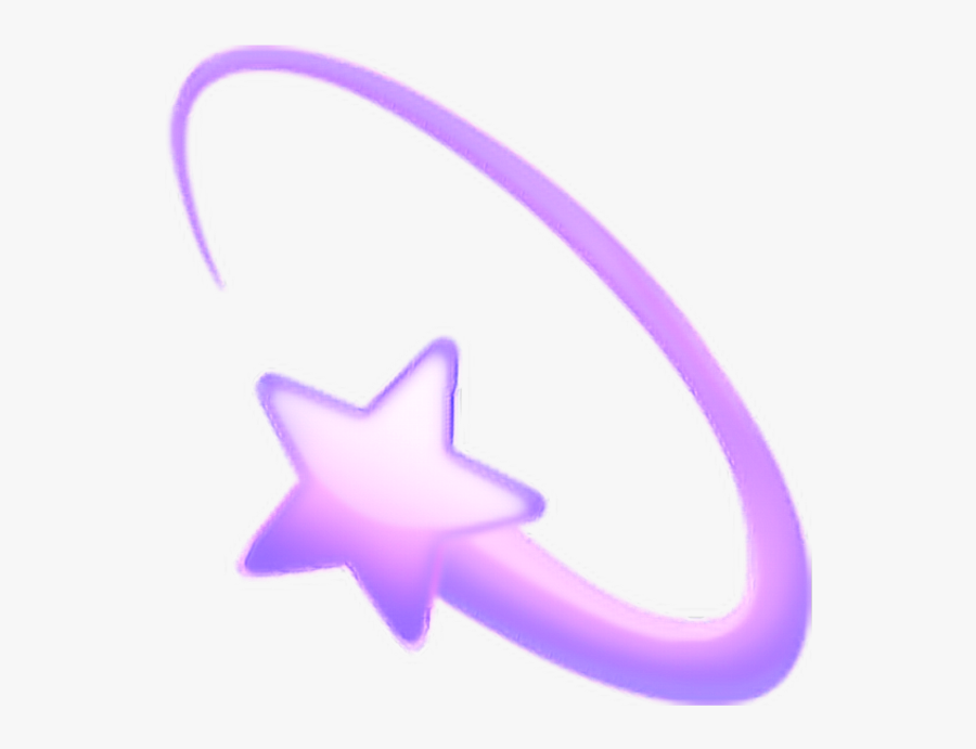 Art,graphics,symbol - Apple Shooting Star Emoji, Transparent Clipart