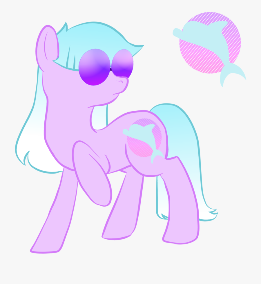 Vaporwave Clipart Simple - Vaporwave Pony, Transparent Clipart
