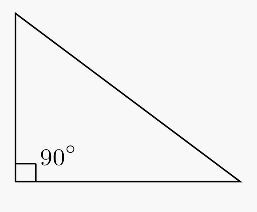 Download Right Triangle Clipart Right Triangle Triangle - Right Triangle 90 Degrees, Transparent Clipart