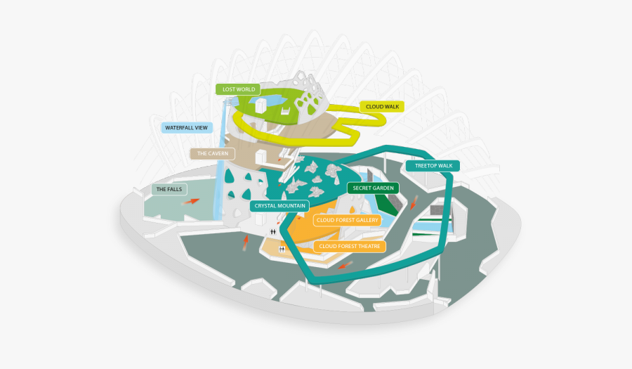 Cavern Clipart Forest Cave - Lost World Cloud Forest, Transparent Clipart