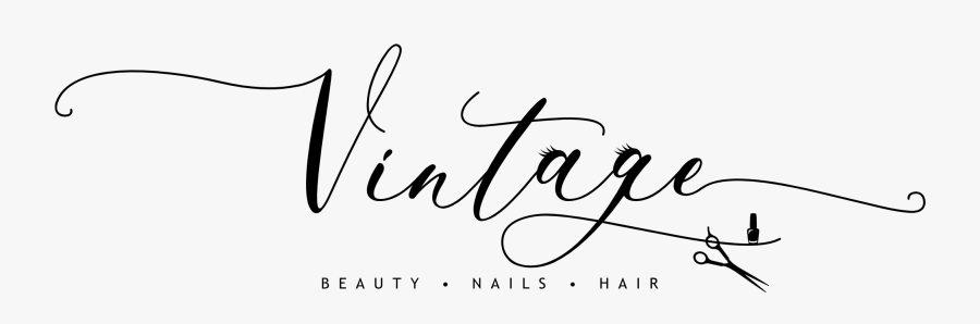 Salon Vintage - Calligraphy, Transparent Clipart