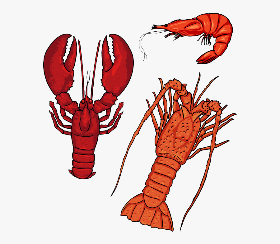 Seafood Lobster Silhouette Cartoon - Seafood Silhouettes, Transparent Clipart