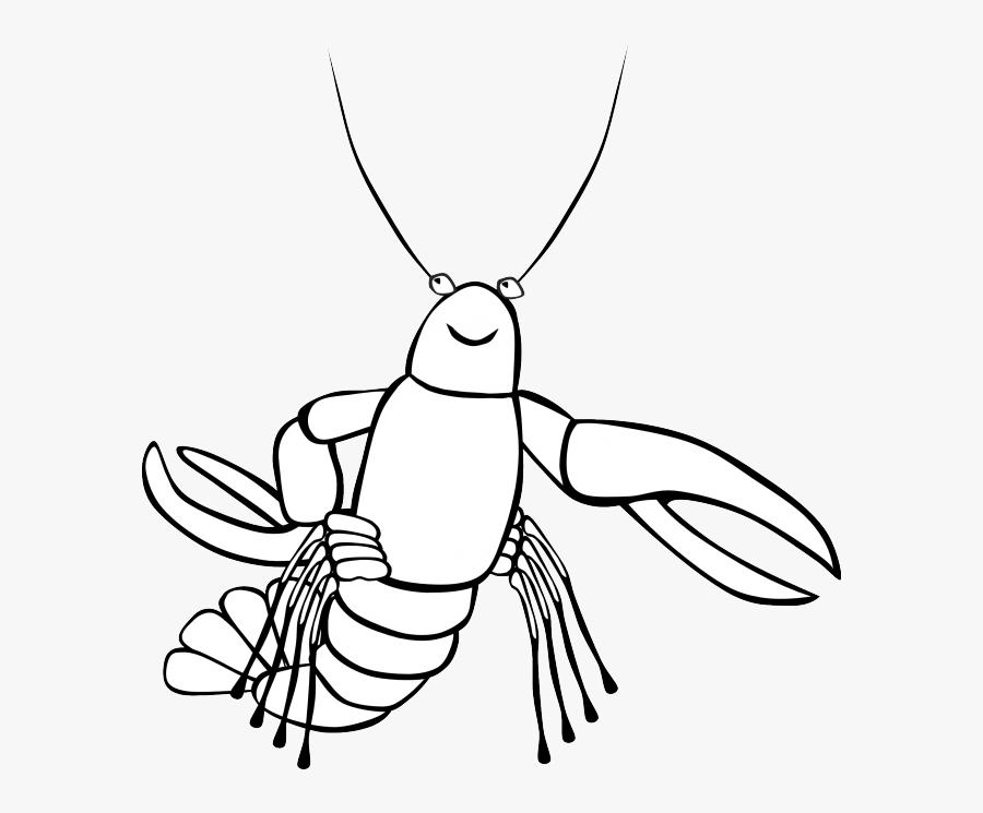 Lobster - Clipart - Black - And - White - Crawfish Clip Art, Transparent Clipart