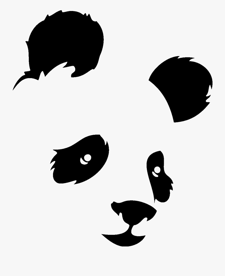 Transparent Bear Clipart Silhouette - Panda Silhouette, Transparent Clipart