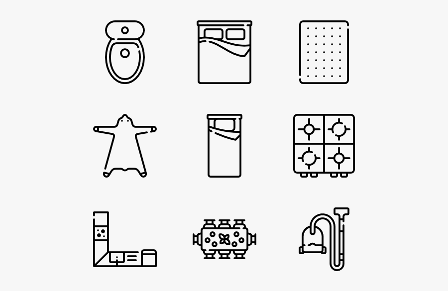 Bed Vector Top View - Resume Icons Png, Transparent Clipart