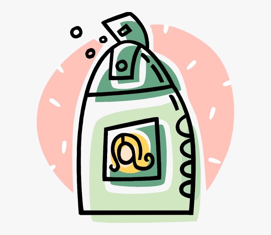 Shampoo Clipart Hair Hygiene - Shampoo Bottle Clip Art, Transparent Clipart