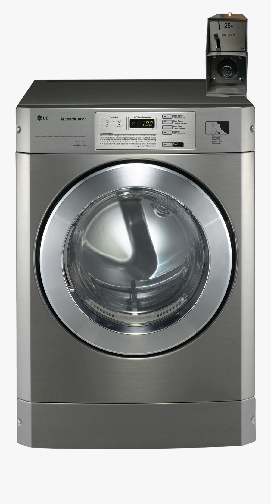 Lg Dryer - Lg Commercial Washer, Transparent Clipart