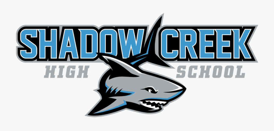Transparent Shark Mascot Clipart - Shadow Creek High Logo, Transparent Clipart