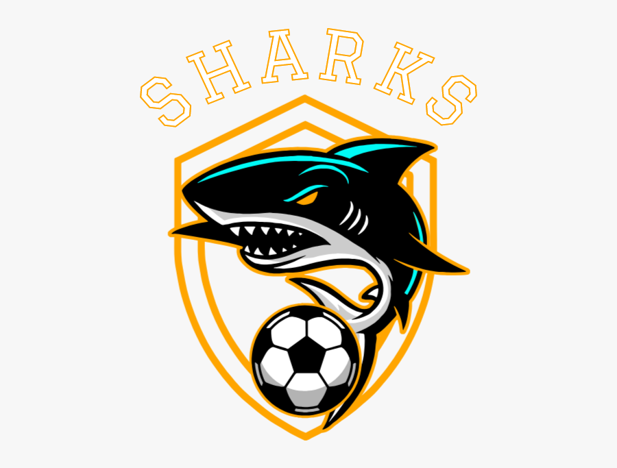 Shark With Soccer Ball, Transparent Clipart