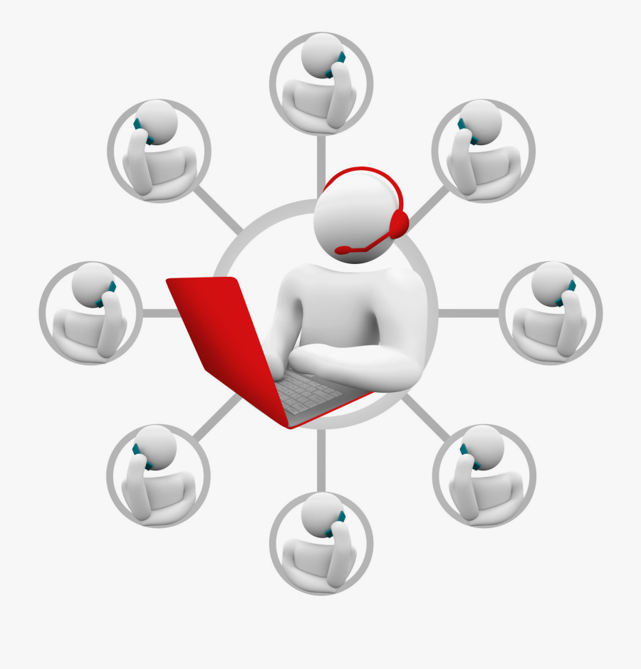 Tech Support Icon - Call Centre Agent Animated, Transparent Clipart