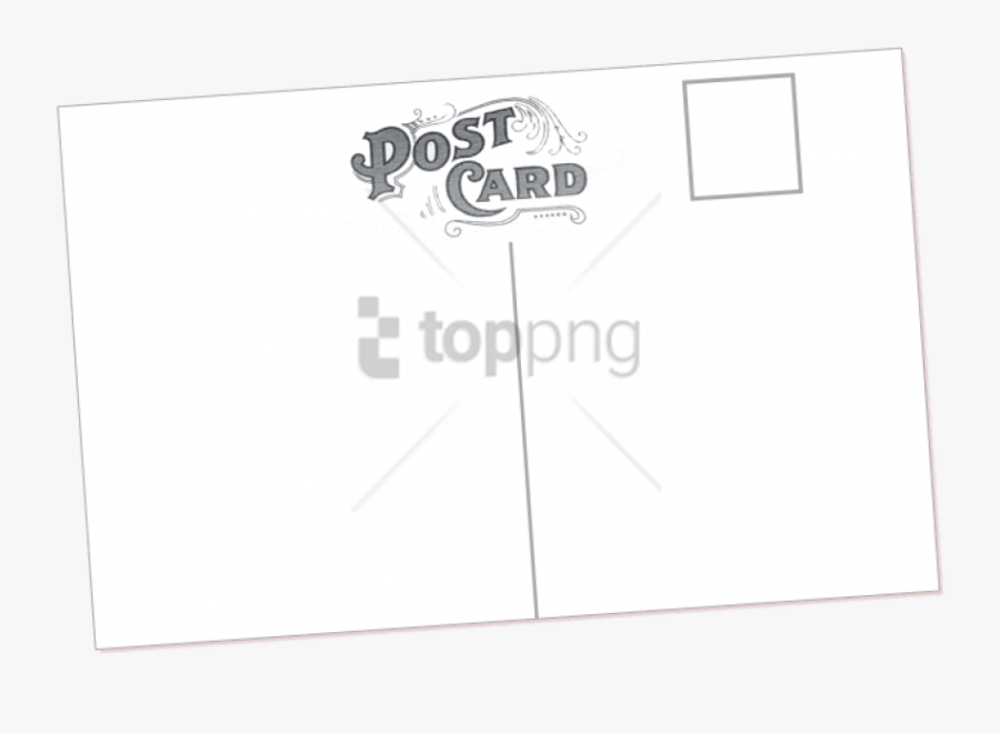 Vintage Template Image With Vintage Postcard Back , Free Transparent