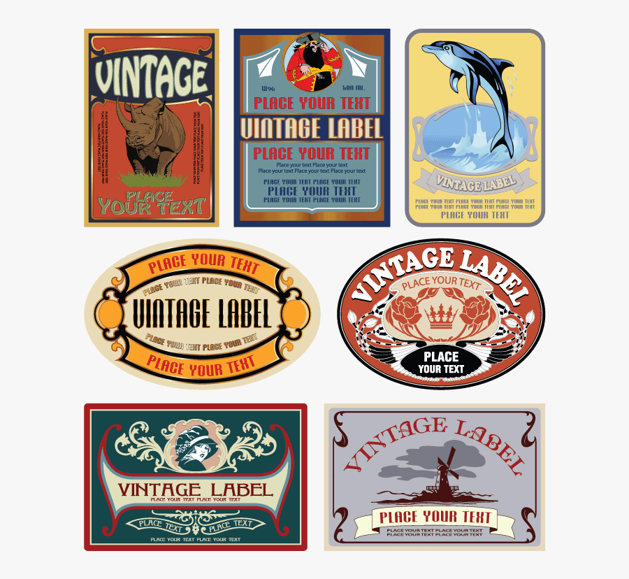 Transparent Vintage Label Png - Vintage Label, Transparent Clipart