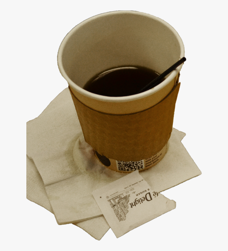 I Added The Sugar Packet And Authentic Coffee Stains - Cup, Transparent Clipart