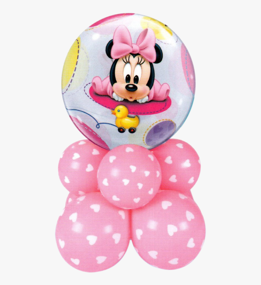 Baby Minnie Mouse Png - Minnie Mouse Design Balloon, Transparent Clipart