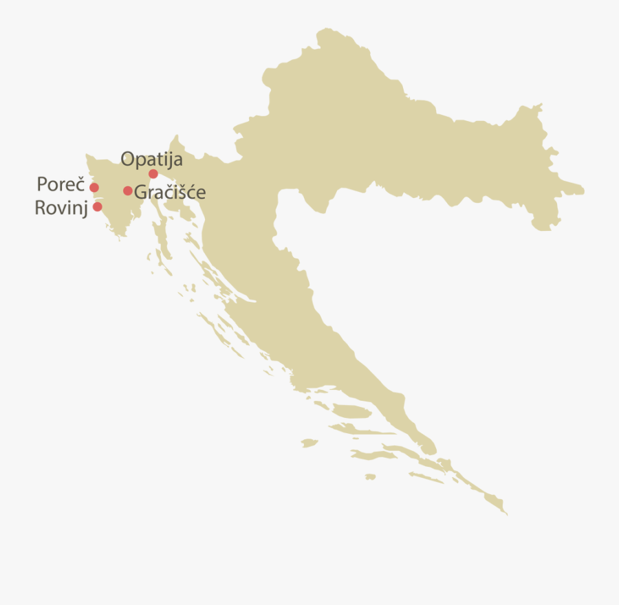 Picture - Croatia Map Transparent Background, Transparent Clipart