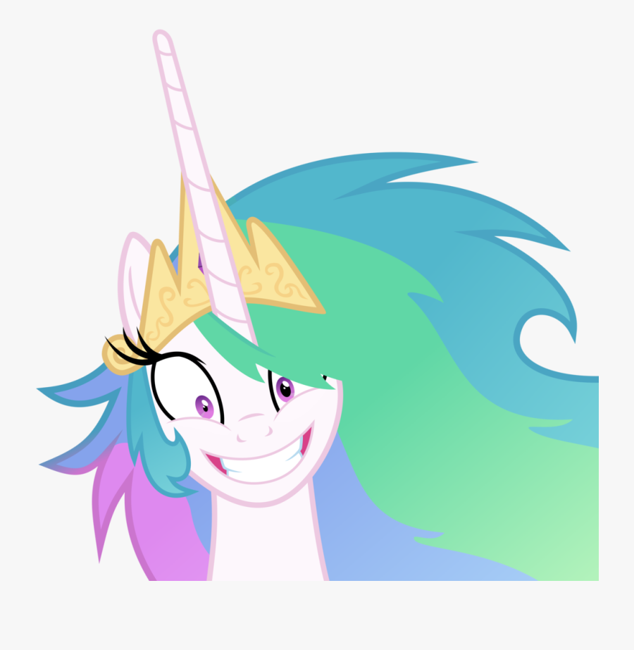 Crazy By Magister39 - Celestia Mlp Creepypasta, Transparent Clipart