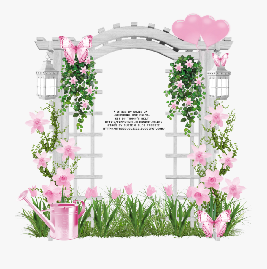 Spring Cluster Frame, Transparent Clipart
