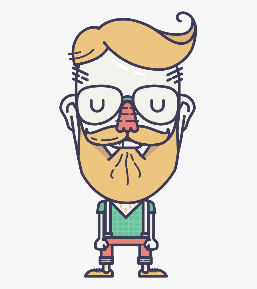 Illustration Of A Designer - Character Line Illustration, Transparent Clipart