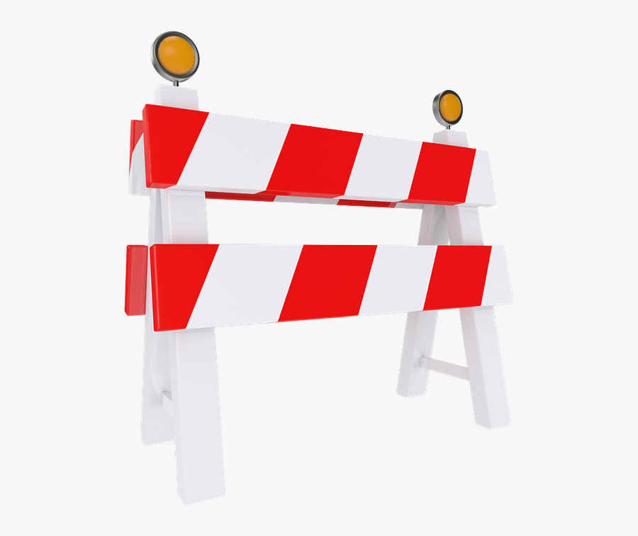 Clipart Road Road Repair - Road Block Transparent, Transparent Clipart