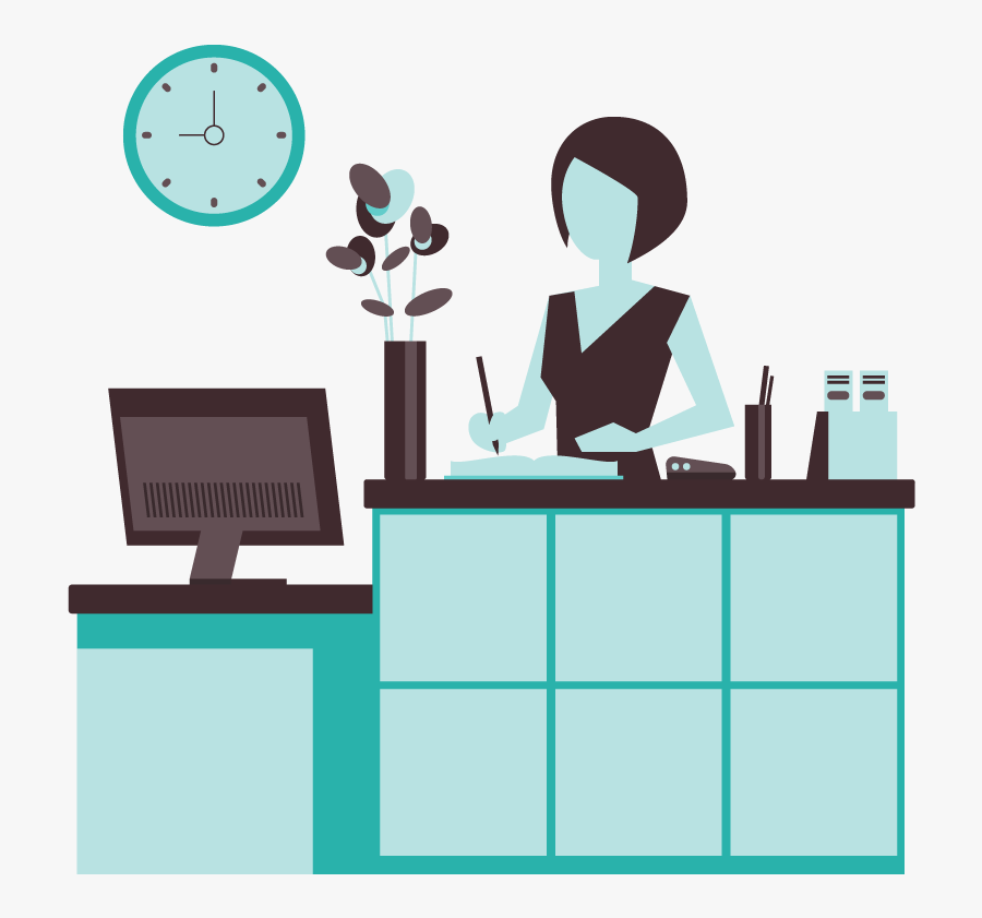 Employee Clipart Support Staff - Illustration, Transparent Clipart