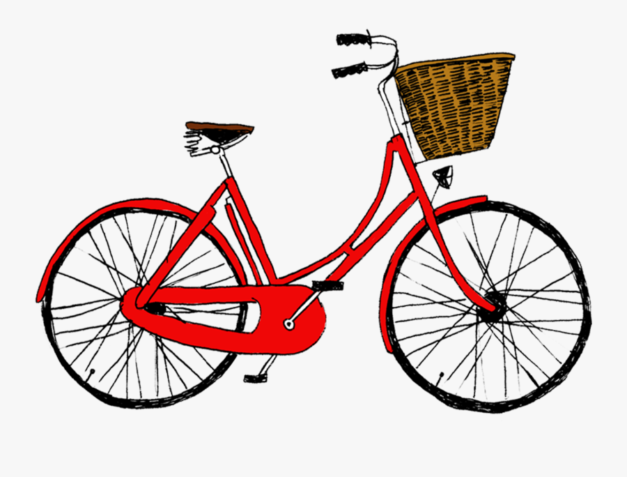 Tattly Temporary Tattoos Premier Set Clipart , Png - Bicycle With Basket Clip Art, Transparent Clipart
