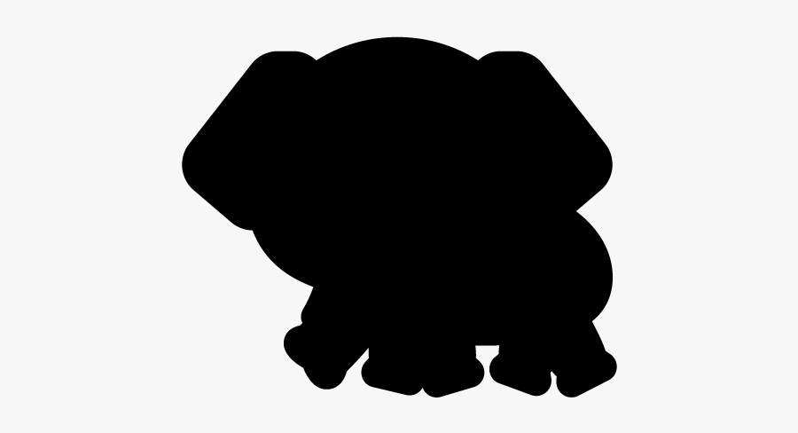 Silhouette Elephant Animal Clip Art - Illustration, Transparent Clipart