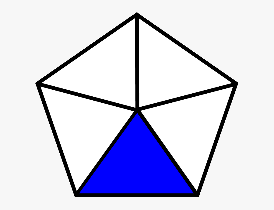 Fraction Circles Clipart Cliparthut Free Clipart Half - Regular Pentagon Equilateral Triangle, Transparent Clipart