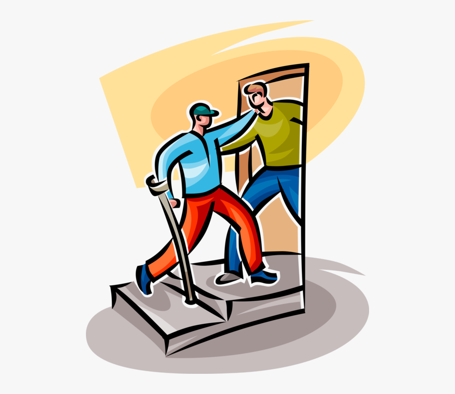 Transparent Disabled Person Clipart - Illustration, Transparent Clipart