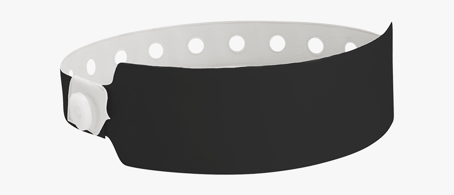 Black Vinyl Wristband, Transparent Clipart