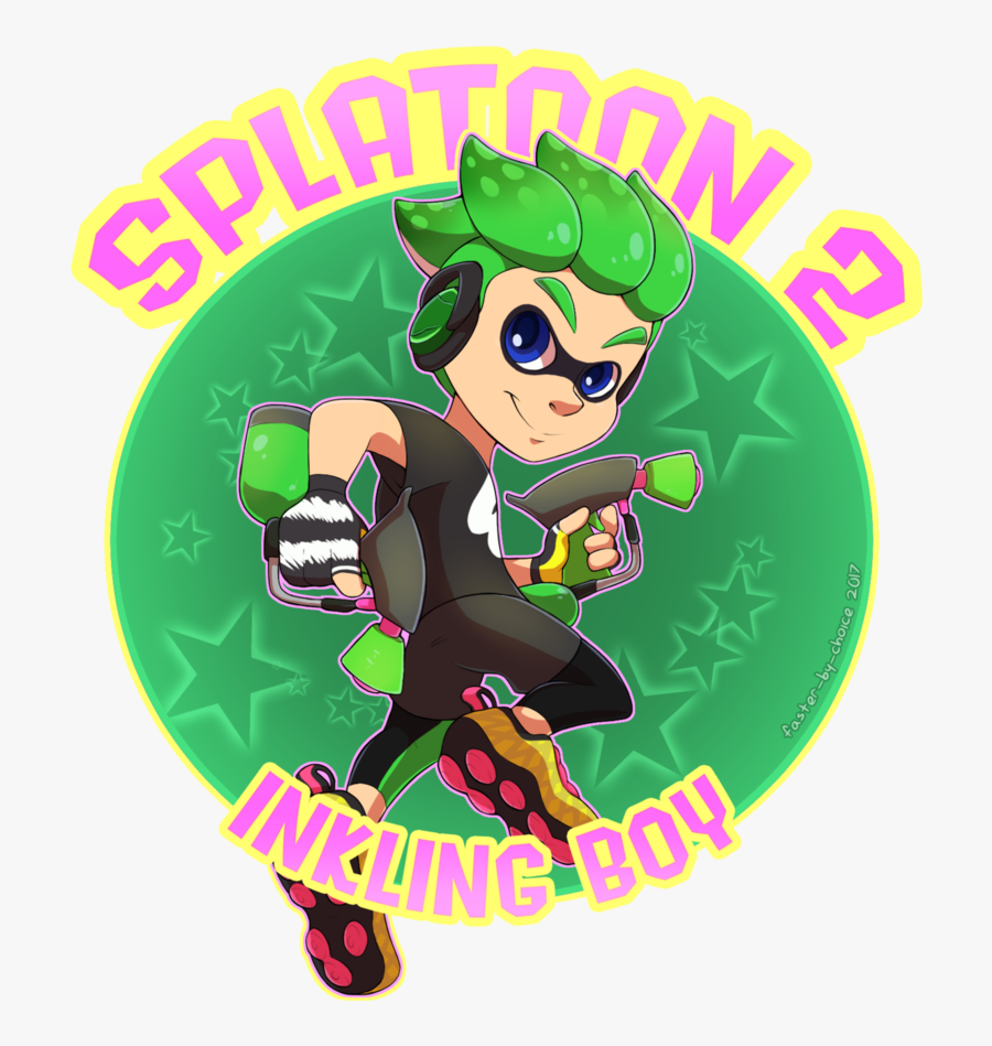 Green,cartoon,fictional Character,clip Splatoon Green Inkling Boy Hd , Free Transparent