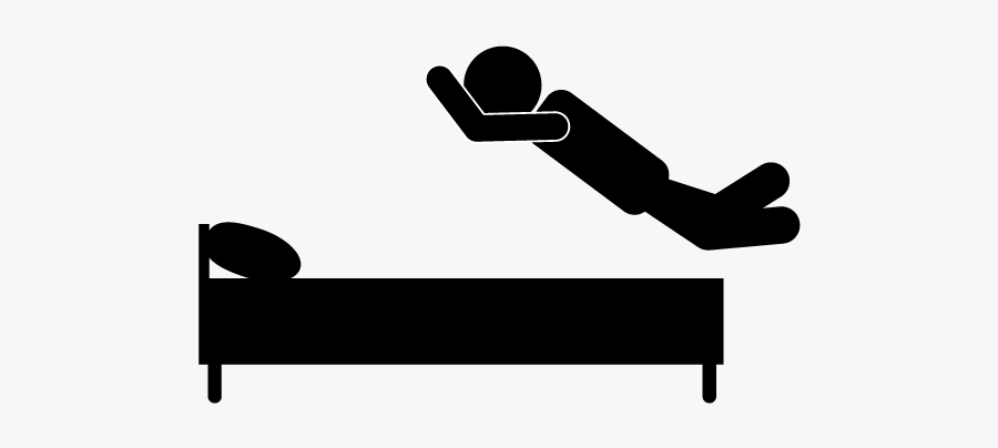 Falling From Bed Icon, Transparent Clipart