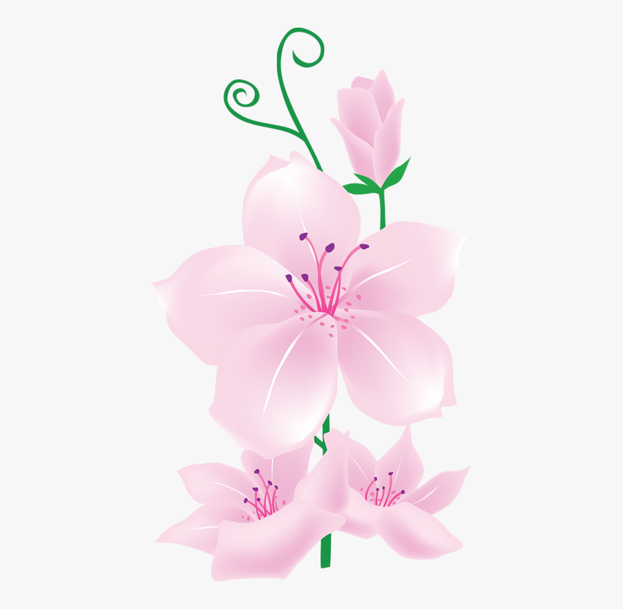 Pink Flower Pattern Design Png, Transparent Clipart