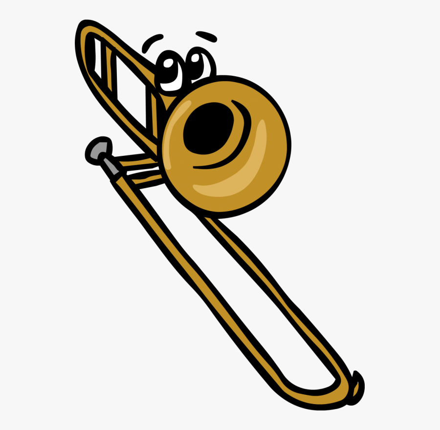 Transparent Trombone Clipart - Cartoon Picture Of Trombone, Transparent Clipart