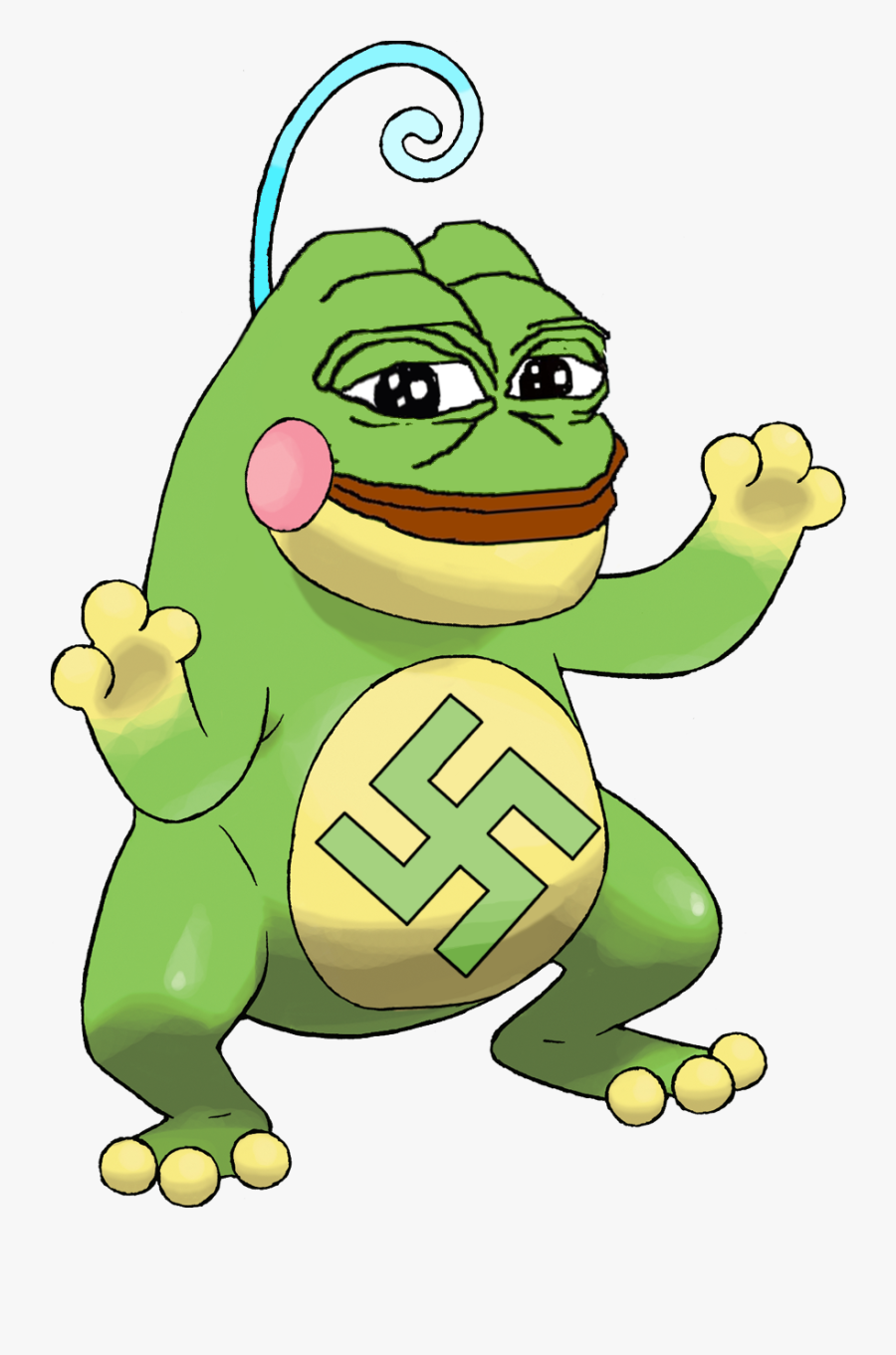 Frog Green Toad Vertebrate Frog Cartoon Amphibian Ranidae - Pepe Png, Transparent Clipart