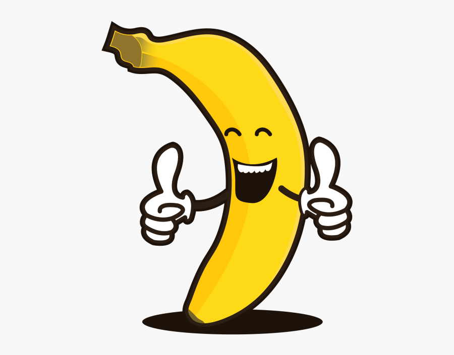 Banana Thumbs Up , Transparent Cartoons - Funny Whatsapp Sticker Png, Transparent Clipart