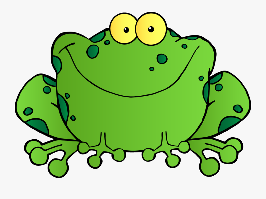 Cartoon Frog, Transparent Clipart