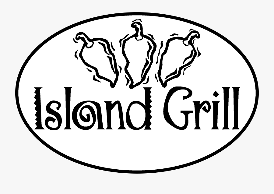 Island Grill Logo Black And White - Island Grill Logo, Transparent Clipart