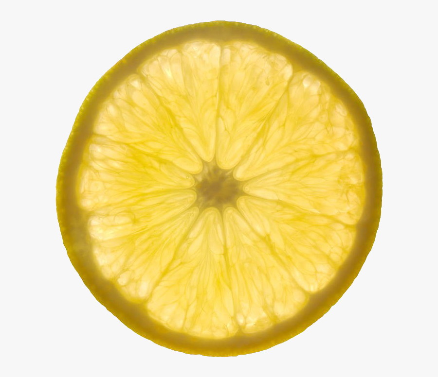 Yellow Backlit Lemon Slices Png Download - Sweet Lemon, Transparent Clipart