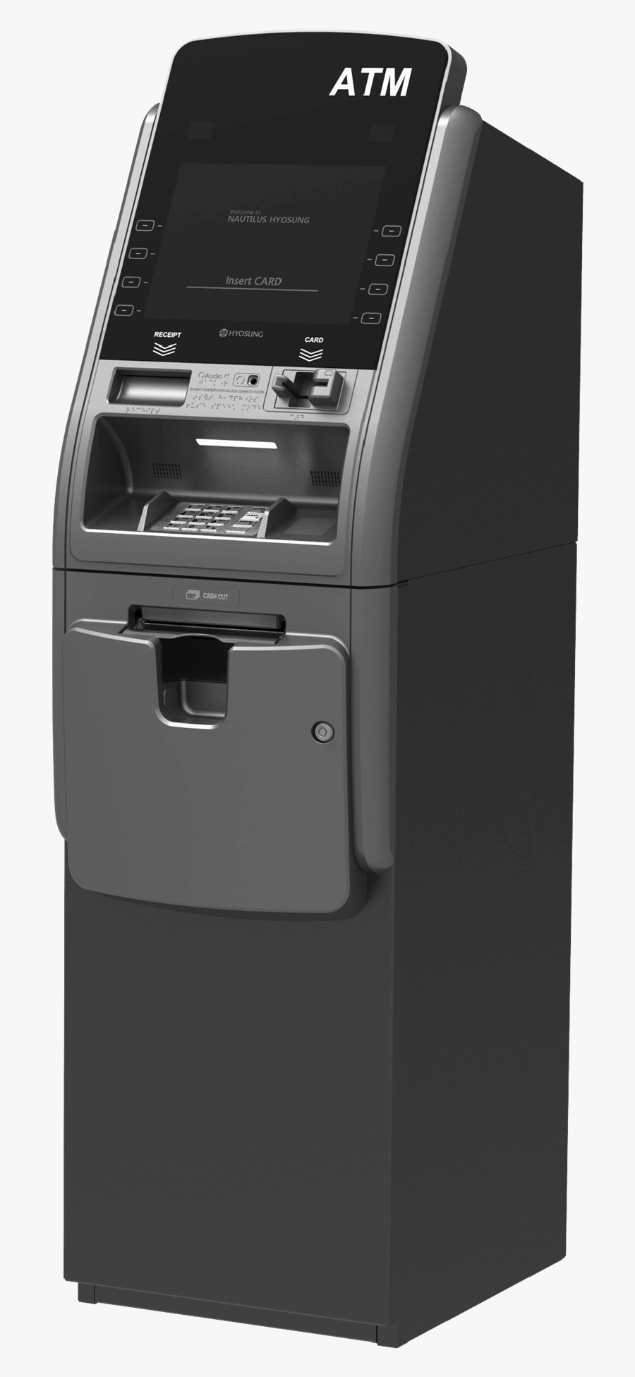Nautilus Hyosung Nh 2800se Atm Machine Atm Machine- - Nautilus Hyosung Force, Transparent Clipart