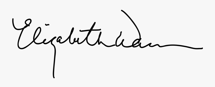 Elizabeth Warren Signature, Transparent Clipart