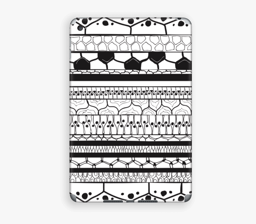 Black Stripes Skin Ipad Mini - Cartoon, Transparent Clipart