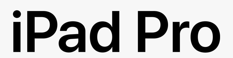 Apple Ipad Pro Wordmark - Ipad Pro Logo Png, Transparent Clipart