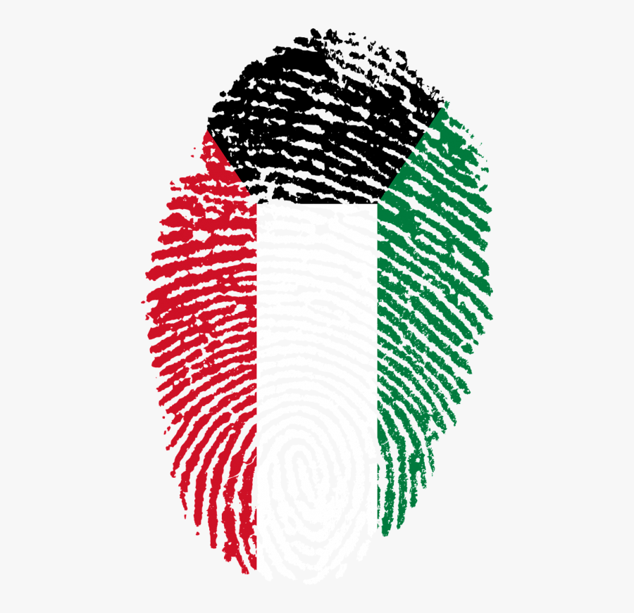 Thumb Print Clip Art - Kuwait Flag Fingerprint, Transparent Clipart